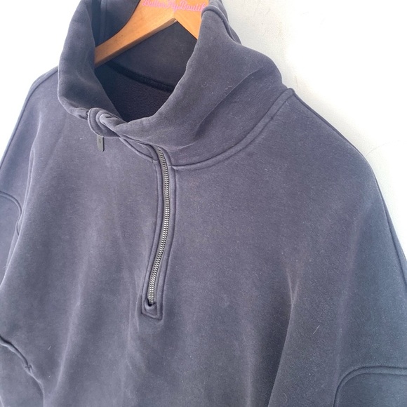 (A11) Lululemon Thick Fleece Half Zip, Black, Size M/L - Picture 6 of 13